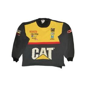 Racing Champions Mens Size Large CAT Dodge Simpson NASCAR Crewneck Sweatshirt